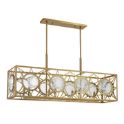 Savoy House 1-5066-8-322 Eight Light Linear Chandelier, Warm Brass (2)