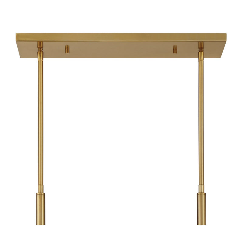Savoy House 1-5066-8-322 Eight Light Linear Chandelier, Warm Brass (6)