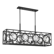 Savoy House 1-5066-8-89 Eight Light Linear Chandelier, Matte Black (2)
