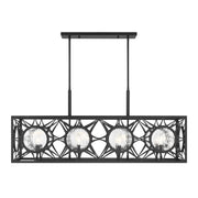 Savoy House 1-5066-8-89 Eight Light Linear Chandelier, Matte Black (3)