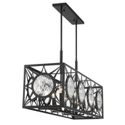 Savoy House 1-5066-8-89 Eight Light Linear Chandelier, Matte Black (5)