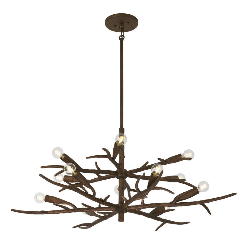Savoy House 1-5398-12-105 12 Light Chandelier, Bark (3)