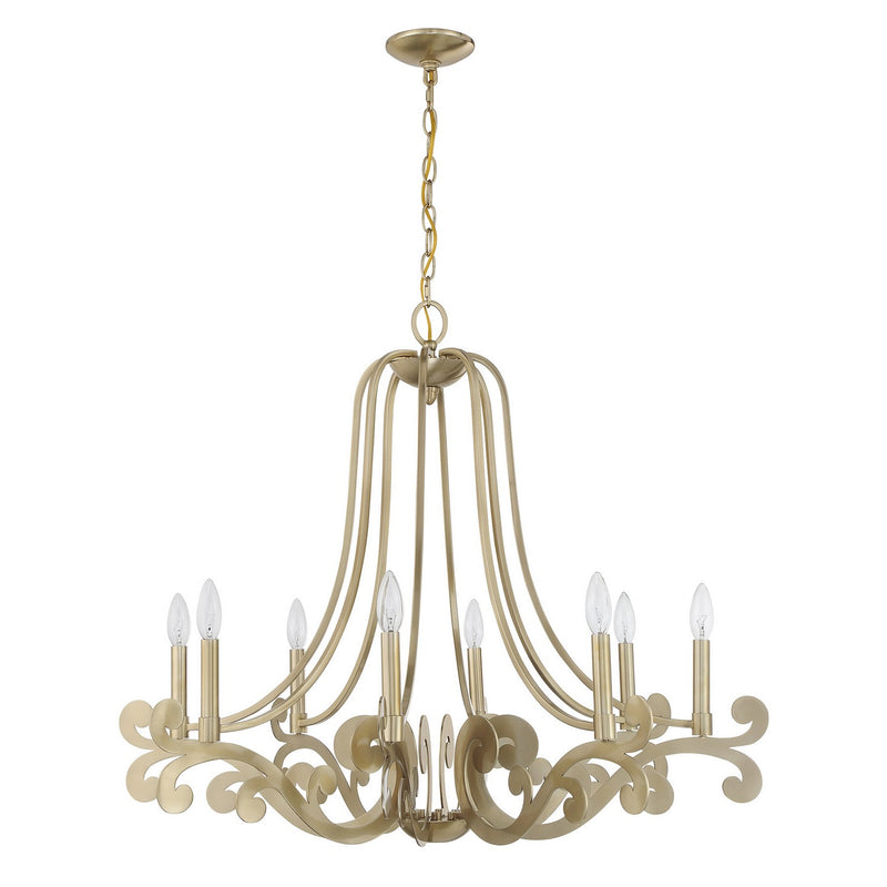 Savoy House 1-6097-8-127 Eight Light Chandelier, Noble Brass (2)