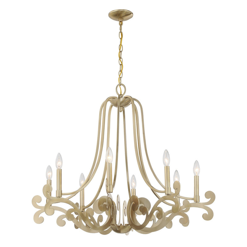 Savoy House 1-6097-8-127 Eight Light Chandelier, Noble Brass (3)