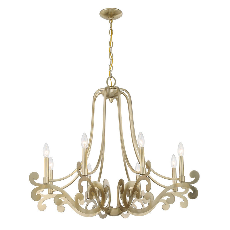 Savoy House 1-6097-8-127 Eight Light Chandelier, Noble Brass (5)