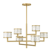Savoy House 1-6492-6-328 Six Light Chandelier, Spun Gold (2)