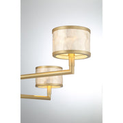 Savoy House 1-6492-6-328 Six Light Chandelier, Spun Gold (6)