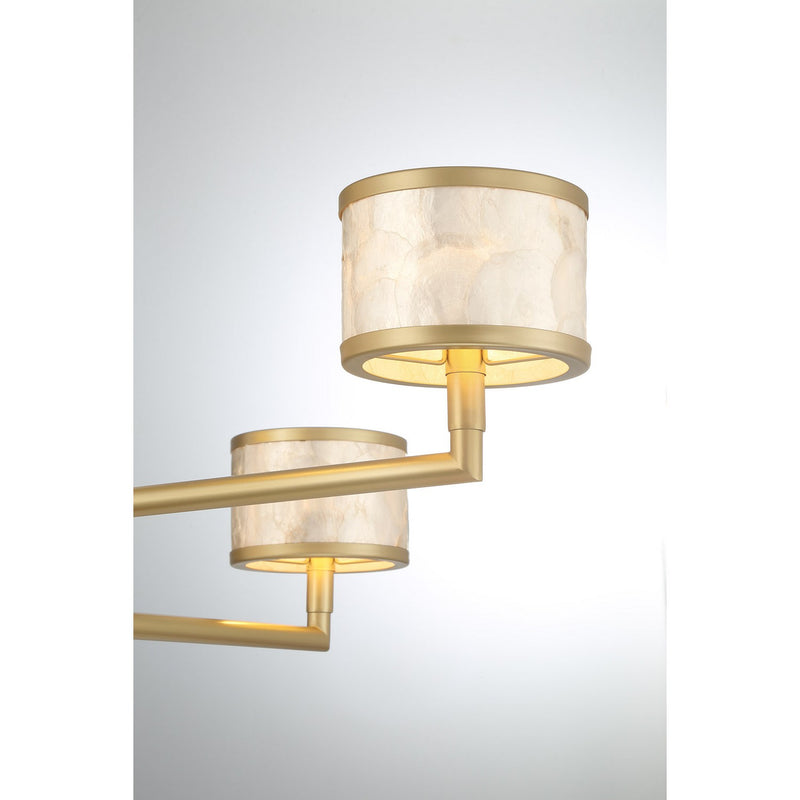Savoy House 1-6492-6-328 Six Light Chandelier, Spun Gold (6)