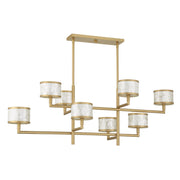 Savoy House 1-6493-8-328 Eight Light Chandelier, Spun Gold (2)