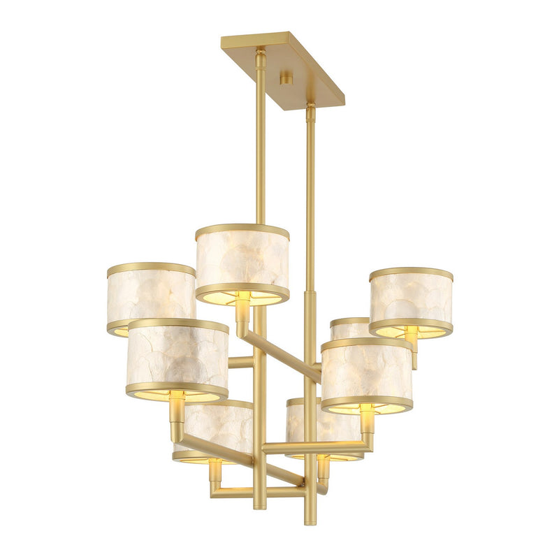 Savoy House 1-6493-8-328 Eight Light Chandelier, Spun Gold (5)