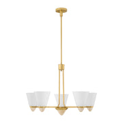 Savoy House 1-7265-5-322 Five Light Chandelier, Warm Brass (2)