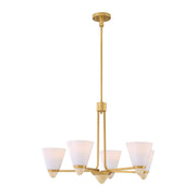 Savoy House 1-7265-5-322 Five Light Chandelier, Warm Brass (5)