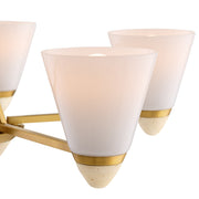 Savoy House 1-7265-5-322 Five Light Chandelier, Warm Brass (6)