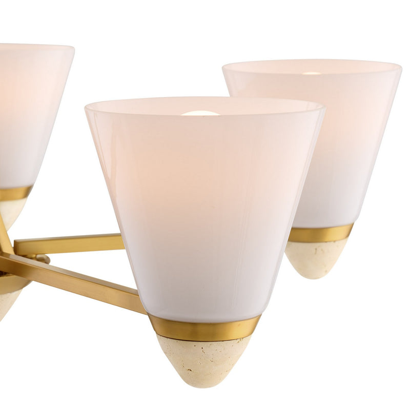 Savoy House 1-7265-5-322 Five Light Chandelier, Warm Brass (6)