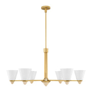 Savoy House 1-7266-6-322 Six Light Chandelier, Warm Brass (2)