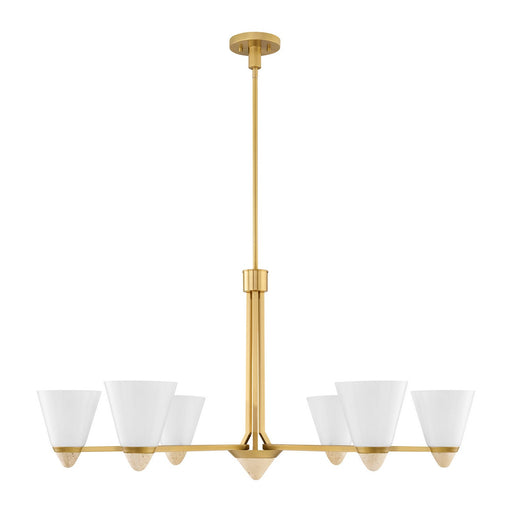 Savoy House 1-7266-6-322 Six Light Chandelier, Warm Brass (2)