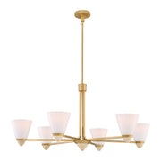 Savoy House 1-7266-6-322 Six Light Chandelier, Warm Brass (5)