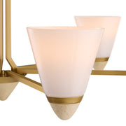 Savoy House 1-7266-6-322 Six Light Chandelier, Warm Brass (6)