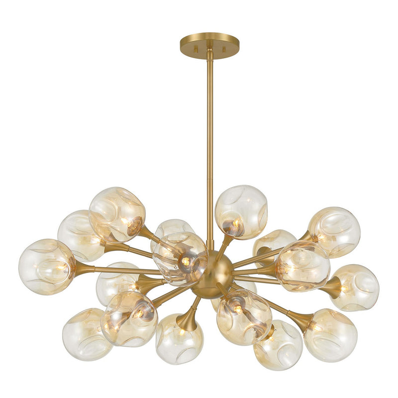Savoy House 1-7935-18-322 18 Light Chandelier, Warm Brass (3)