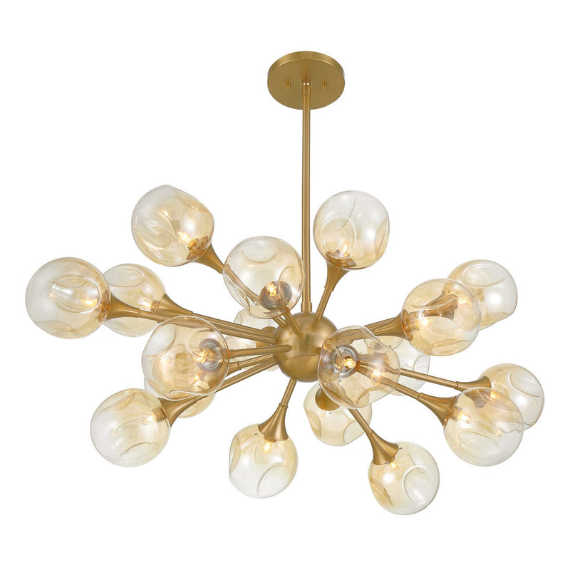 Savoy House 1-7935-18-322 18 Light Chandelier, Warm Brass (4)