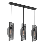Savoy House 1-8031-3-89 Three Light Linear Chandelier, Matte Black (3)