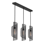 Savoy House 1-8031-3-89 Three Light Linear Chandelier, Matte Black (4)