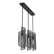 Savoy House 1-8031-3-89 Three Light Linear Chandelier, Matte Black (5)