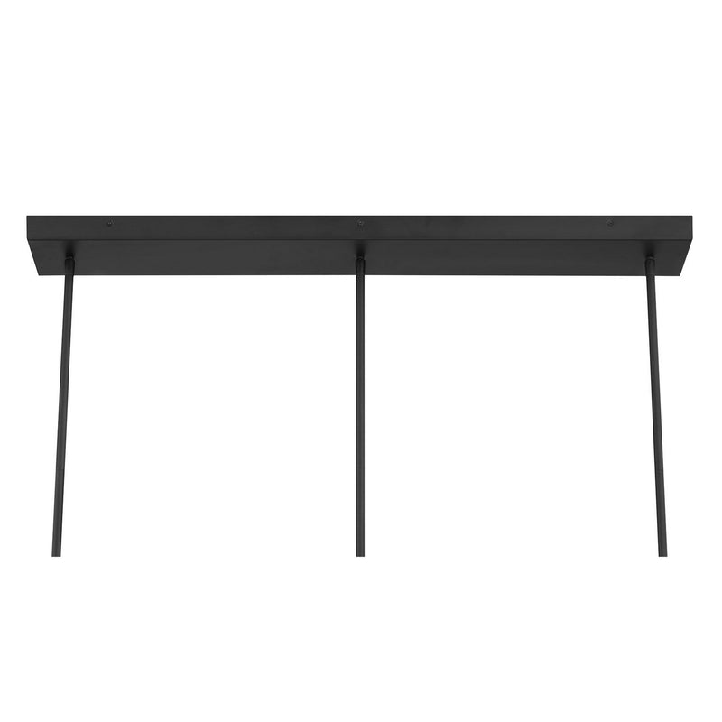 Savoy House 1-8031-3-89 Three Light Linear Chandelier, Matte Black (6)