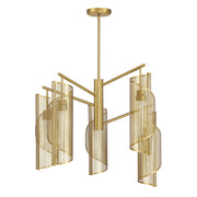 Savoy House 1-8032-5-322 Five Light Chandelier, Warm Brass (2)