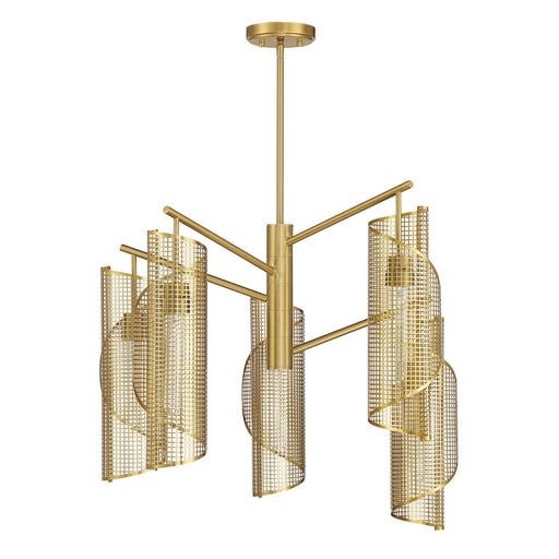 Savoy House 1-8032-5-322 Five Light Chandelier, Warm Brass (2)