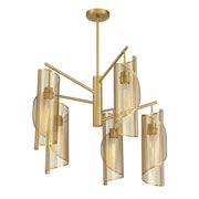 Savoy House 1-8032-5-322 Five Light Chandelier, Warm Brass (5)