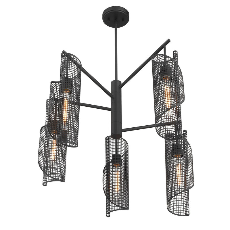 Savoy House 1-8032-5-89 Five Light Chandelier, Matte Black (4)