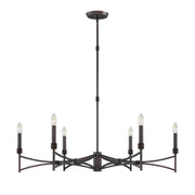 Savoy House 1-8166-6-26 Six Light Chandelier, Champagne Mist (2)