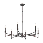 Savoy House 1-8166-6-26 Six Light Chandelier, Champagne Mist (5)