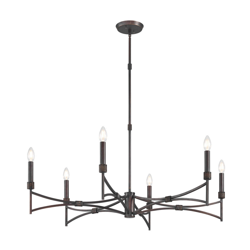 Savoy House 1-8166-6-26 Six Light Chandelier, Champagne Mist (5)