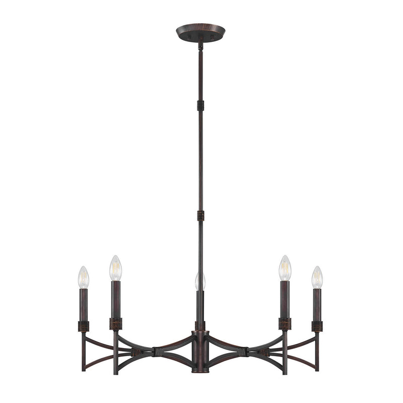 Savoy House 1-8167-5-26 Five Light Chandelier, Champagne Mist (2)