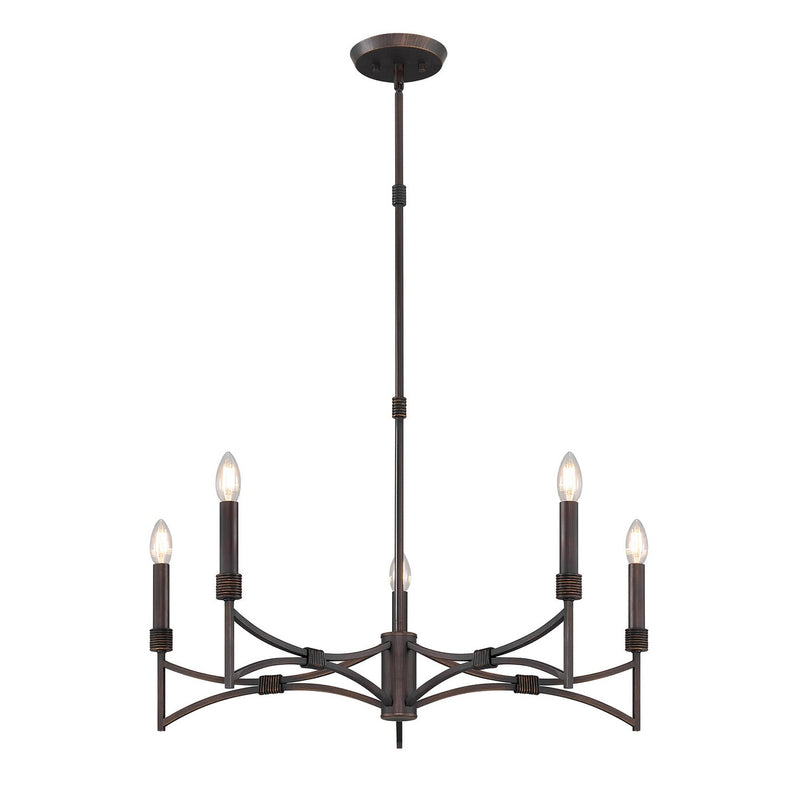 Savoy House 1-8167-5-26 Five Light Chandelier, Champagne Mist (3)