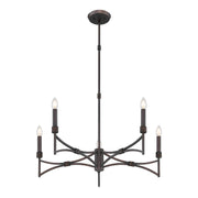 Savoy House 1-8167-5-26 Five Light Chandelier, Champagne Mist (4)