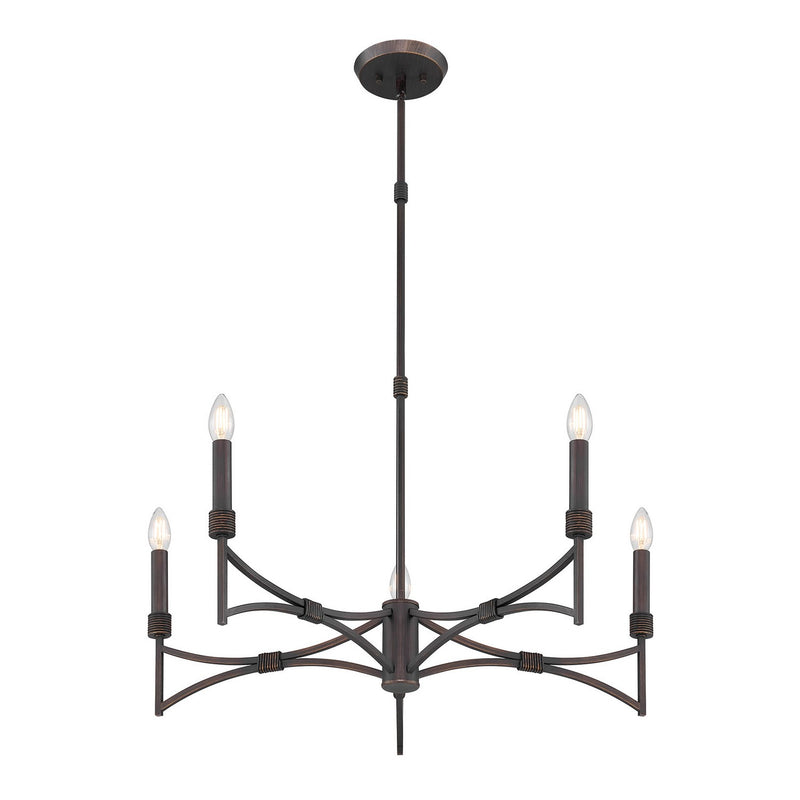Savoy House 1-8167-5-26 Five Light Chandelier, Champagne Mist (4)