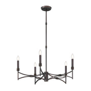 Savoy House 1-8167-5-26 Five Light Chandelier, Champagne Mist (5)