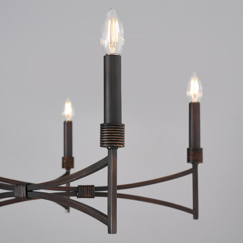 Savoy House 1-8167-5-26 Five Light Chandelier, Champagne Mist (6)