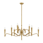 Savoy House 1-9417-9-220 Nine Light Chandelier, Riviera Brass (2)