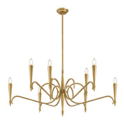 Savoy House 1-9417-9-220 Nine Light Chandelier, Riviera Brass (3)