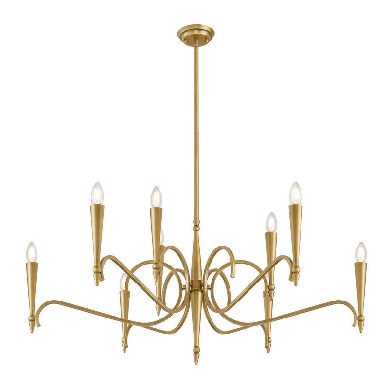 Savoy House 1-9417-9-220 Nine Light Chandelier, Riviera Brass (3)