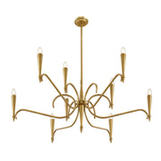 Savoy House 1-9417-9-220 Nine Light Chandelier, Riviera Brass (4)
