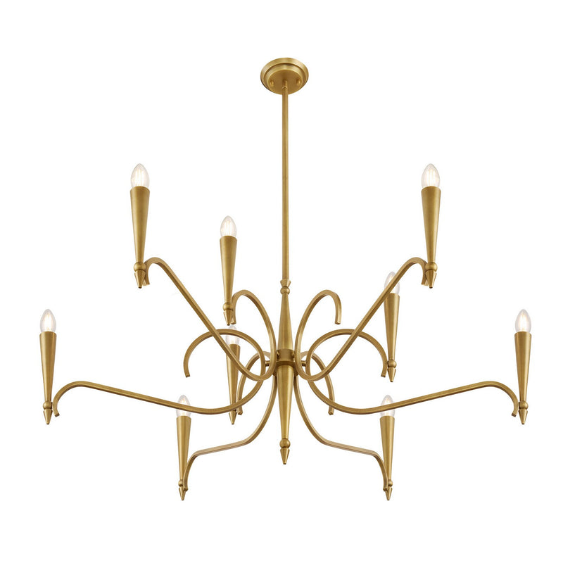 Savoy House 1-9417-9-220 Nine Light Chandelier, Riviera Brass (4)