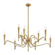 Savoy House 1-9417-9-220 Nine Light Chandelier, Riviera Brass (5)