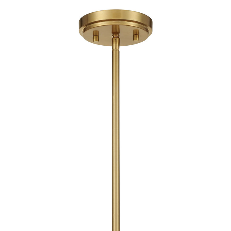 Savoy House 1-9511-5-143 Five Light Chandelier, Matte Black/Warm Brass (6)