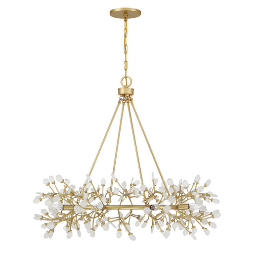 Savoy House 1-9855-8-328 Eight Light Chandelier, Spun Gold (2)