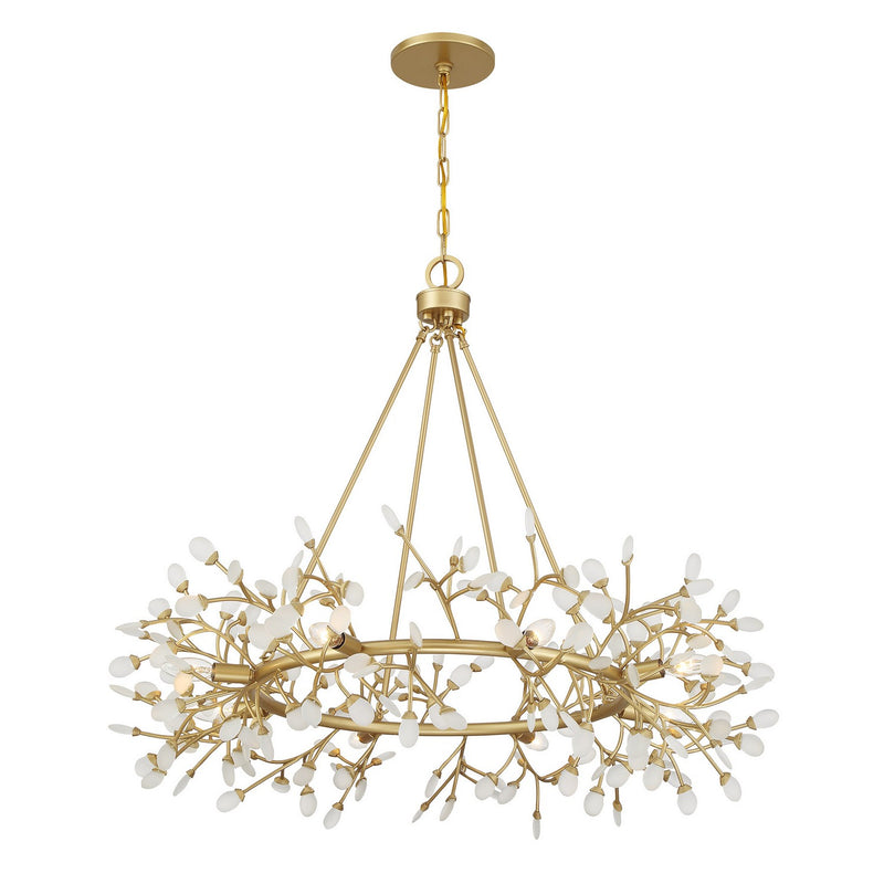 Savoy House 1-9855-8-328 Eight Light Chandelier, Spun Gold (3)